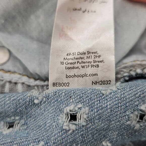 Boohoo Man Distressed Pull Texture Skate Jeans Men's 36x32 NEW Relaxed Fit NWT - Picture 12 of 16